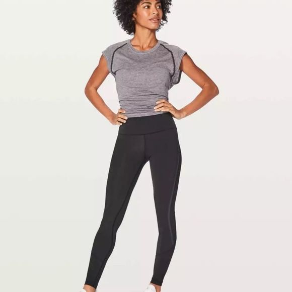 Lululemon Stop Drop & Squat Tight 28” Luxtreme High Rise HR Pant 6 Black VEUC - Picture 4 of 12